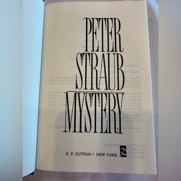 Peter Straub Mystery Hardcover Book 1990 - Picture 6 of 8